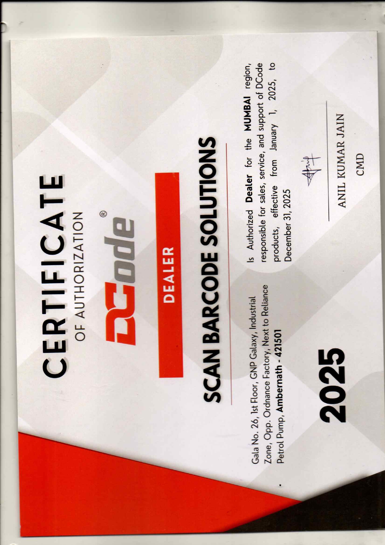 Certificate 4